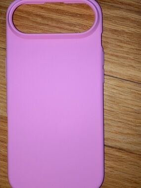 Apple Pink Silicone Phone Case - Soft Matte Finish